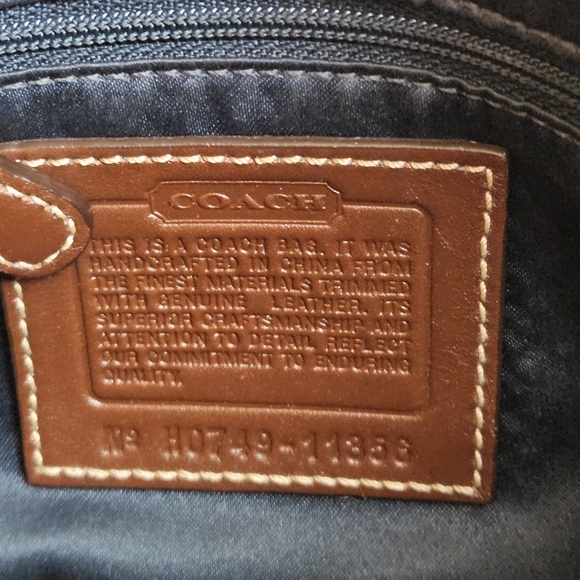 Vintage coach y2k suede leather tote purse patchwork design - Picture 4 of 15